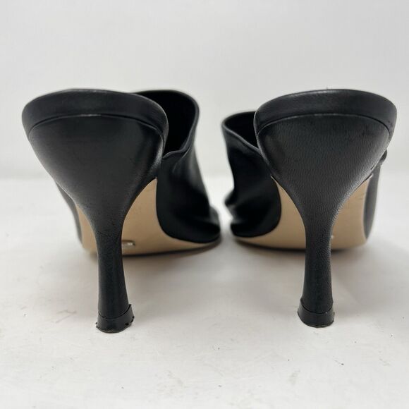 Tony Bianco Nappa Mule in Black Leather Size US 5 EUC Minimalist - Picture 6 of 11